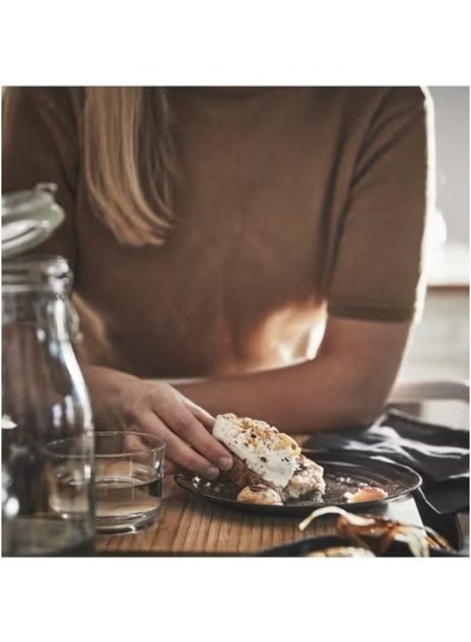 Ikea Modern Black Serving Plate 24 cm – Durable Flat Plate for Everyday Dining and Table Presentation - Image 3